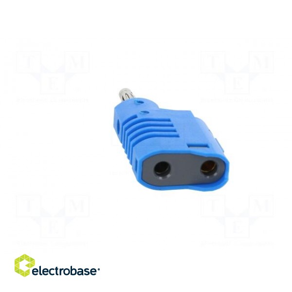 Plug | 4mm banana | 36A | 30VAC | 60VDC | blue | non-insulated | 57.2mm image 5