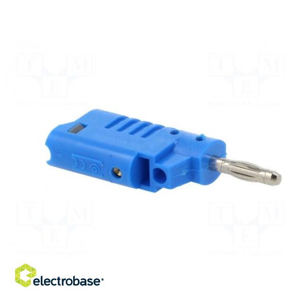 Plug | 4mm banana | 36A | 30VAC | 60VDC | blue | non-insulated | 57.2mm image 8
