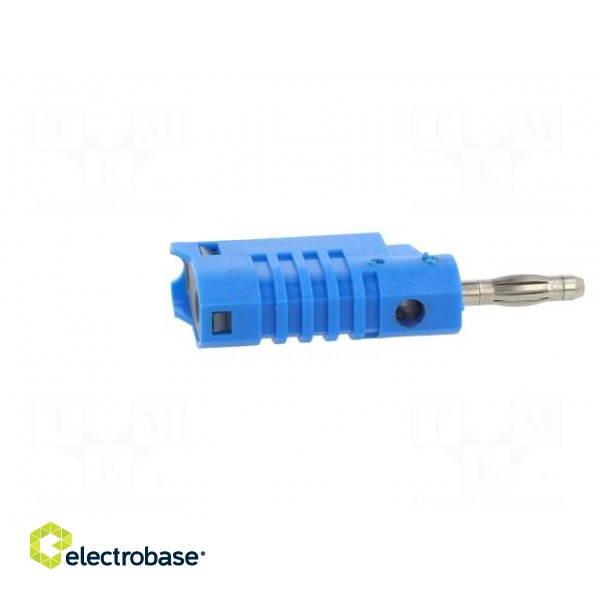 Plug | 4mm banana | 36A | 30VAC | 60VDC | blue | non-insulated | 57.2mm image 7