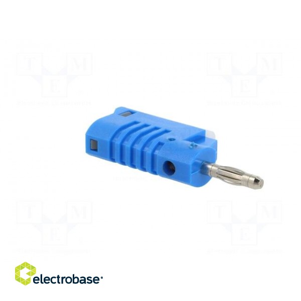 Plug | 4mm banana | 36A | 30VAC | 60VDC | blue | non-insulated | 57.2mm image 8