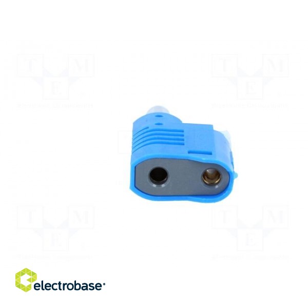 Plug | 4mm banana | 36A | 30VAC | 60VDC | blue | Mounting: on cable image 5