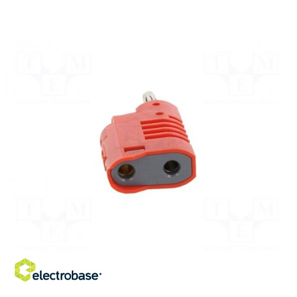 Plug | 4mm banana | 36A | 30VAC | 60VDC | red | non-insulated | 57.2mm image 5