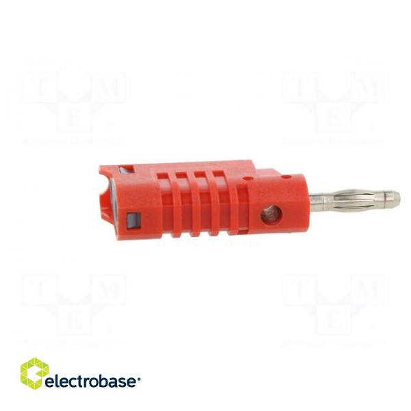 Plug | 4mm banana | 36A | 30VAC | 60VDC | red | non-insulated | 57.2mm image 7