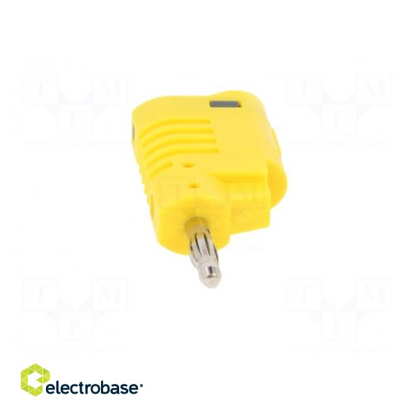 Plug | 4mm banana | 36A | 30VAC | 60VDC | yellow | non-insulated | 57.2mm image 9