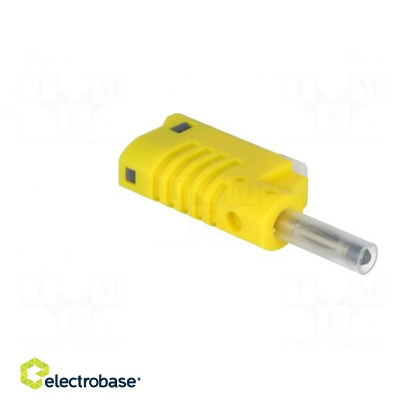Plug | 4mm banana | 36A | 30VAC | 60VDC | yellow | Mounting: on cable image 8