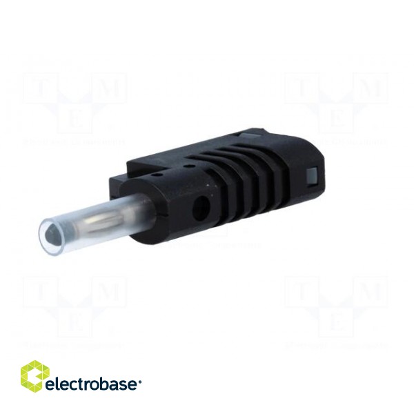 Plug | 4mm banana | 36A | 70VDC | black | 2.5mm2 | on cable image 2