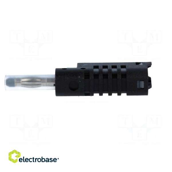Plug | 4mm banana | 36A | 70VDC | black | 2.5mm2 | on cable image 3