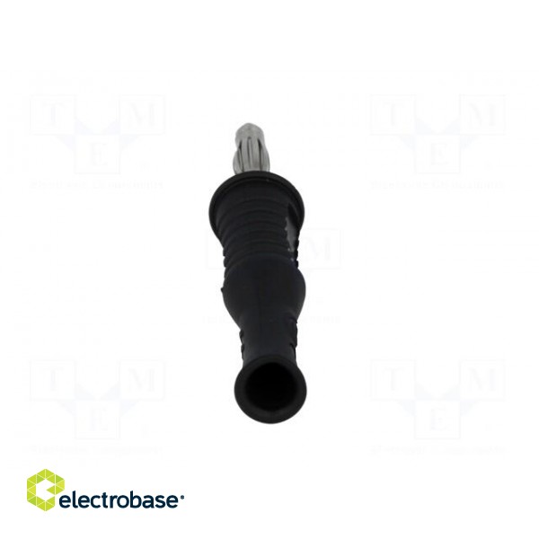 Plug | 4mm banana | 36A | 70VDC | black | non-insulated | 2mΩ | 4AWG÷2AWG фото 5