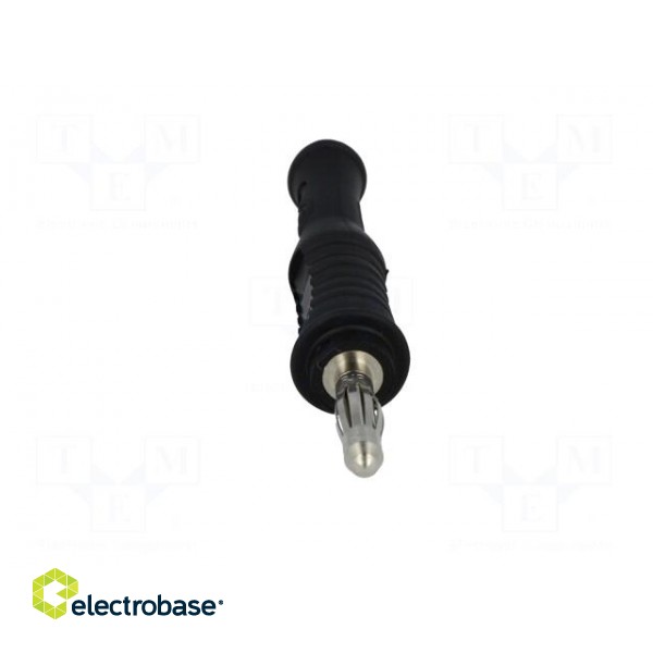 Plug | 4mm banana | 36A | 70VDC | black | non-insulated | 2mΩ | 4AWG÷2AWG фото 9