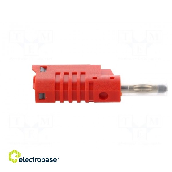 Plug | 4mm banana | 36A | 70VDC | red | 2.5mm2 | on cable image 7