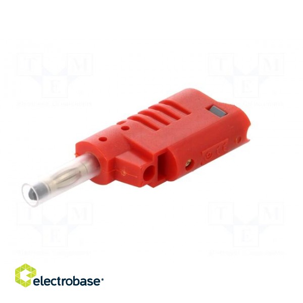 Plug | 4mm banana | 36A | 70VDC | red | 2.5mm2 | on cable image 2