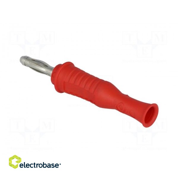 Plug | 4mm banana | 36A | 70VDC | red | non-insulated | 2mΩ | 4AWG÷2AWG image 4