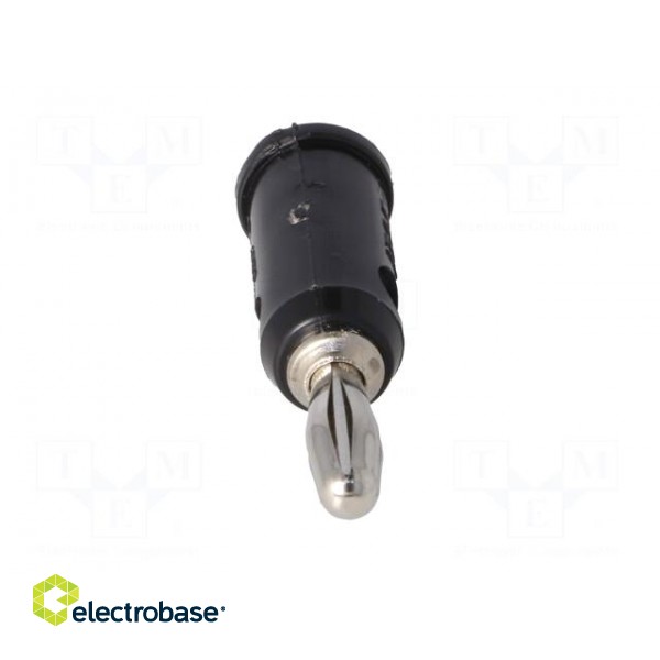 Plug | 4mm banana | 5A | 5kV | black | Max.wire diam: 3mm | 1pcs. фото 9