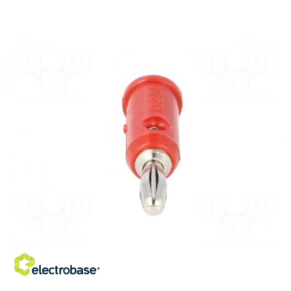 Plug | 4mm banana | 5A | 5kV | red | Max.wire diam: 3mm | 1pcs. image 9