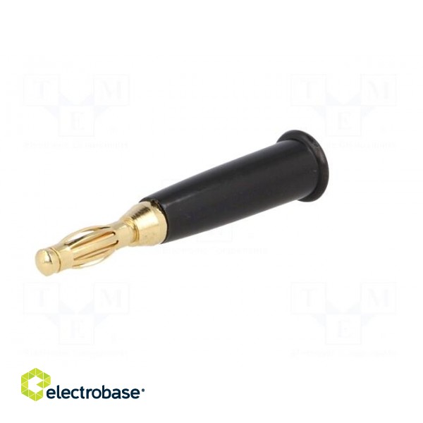 Plug | 4mm banana | 60VDC | black | non-insulated | Max.wire diam: 5mm фото 2