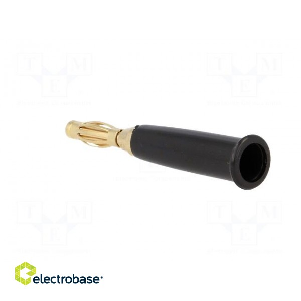 Plug | 4mm banana | 60VDC | black | non-insulated | Max.wire diam: 5mm фото 4