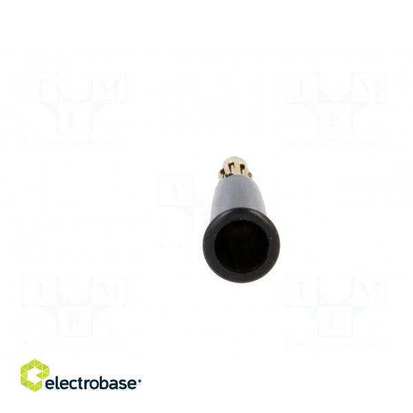 Plug | 4mm banana | 60VDC | black | non-insulated | Max.wire diam: 5mm image 5