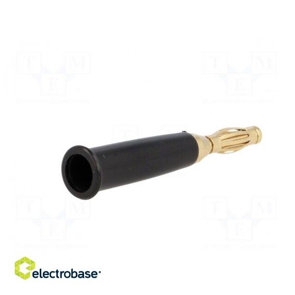 Plug | 4mm banana | 60VDC | black | non-insulated | Max.wire diam: 5mm фото 6