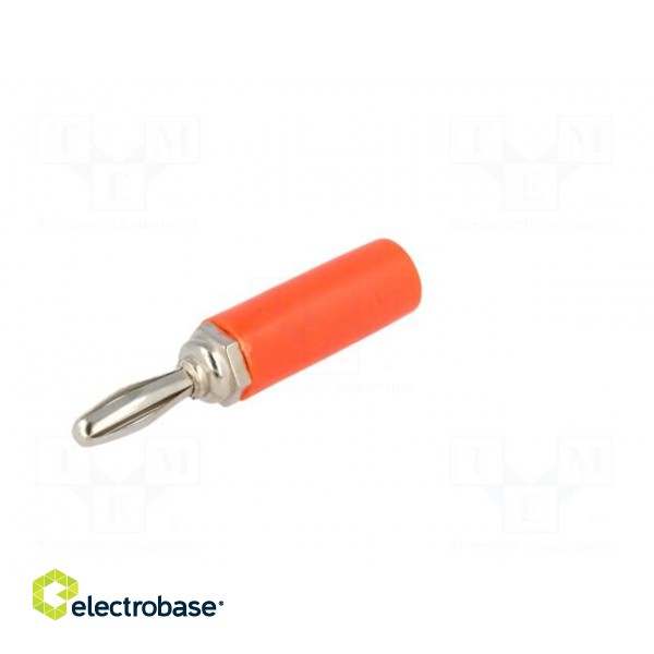 Plug | 4mm banana | 60VDC | red | non-insulated | Max.wire diam: 4.8mm image 2