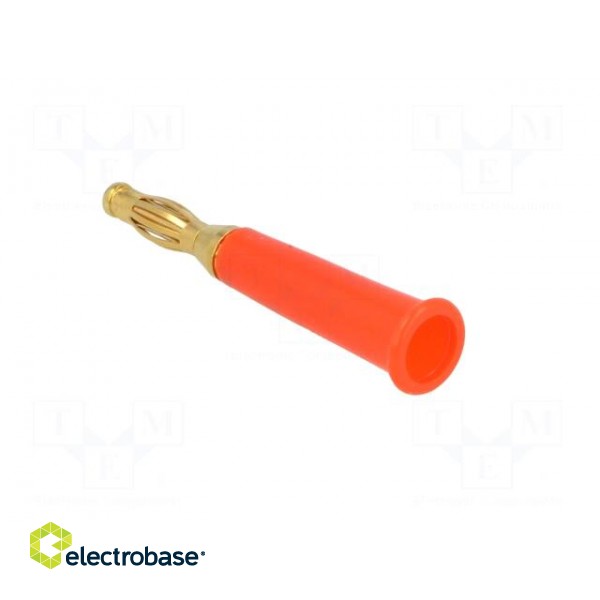 Plug | 4mm banana | 60VDC | red | non-insulated | Max.wire diam: 5mm paveikslėlis 4