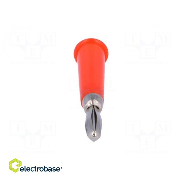 Plug | 4mm banana | 60VDC | red | non-insulated | Max.wire diam: 5mm фото 9