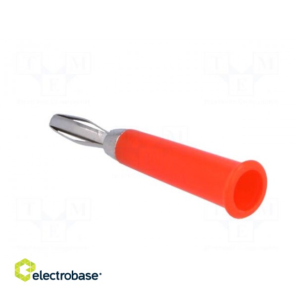 Plug | 4mm banana | 60VDC | red | non-insulated | Max.wire diam: 5mm image 4