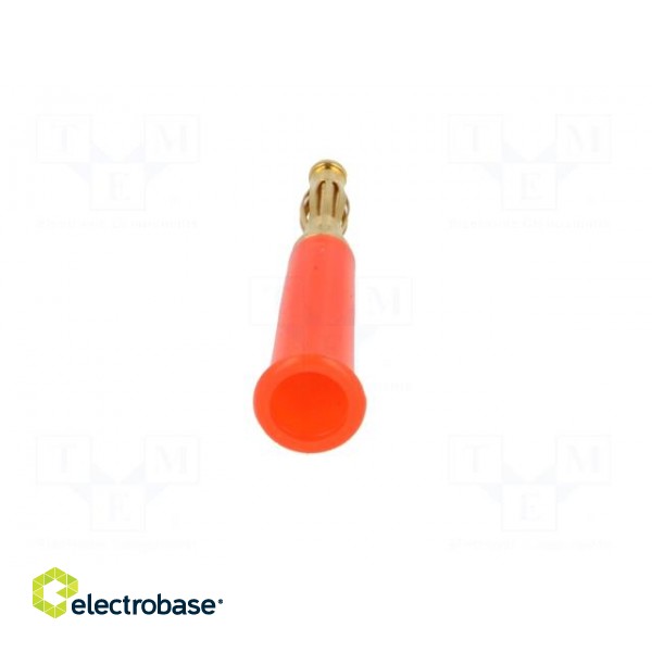 Plug | 4mm banana | 60VDC | red | non-insulated | Max.wire diam: 5mm paveikslėlis 5