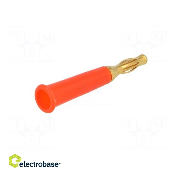 Plug | 4mm banana | 60VDC | red | non-insulated | Max.wire diam: 5mm paveikslėlis 6