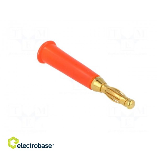 Plug | 4mm banana | 60VDC | red | non-insulated | Max.wire diam: 5mm paveikslėlis 8