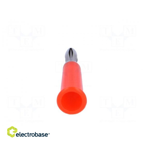 Plug | 4mm banana | 60VDC | red | non-insulated | Max.wire diam: 5mm фото 5