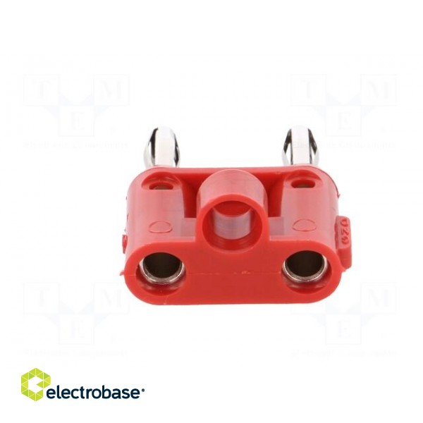 Stackable safety shunt | 15A | 5kV | red | non-insulated | 39.37mm фото 5
