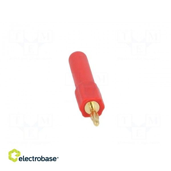 2mm banana | 10A | 30VAC | red | Plating: gold-plated | 45mm | Mat: brass image 9