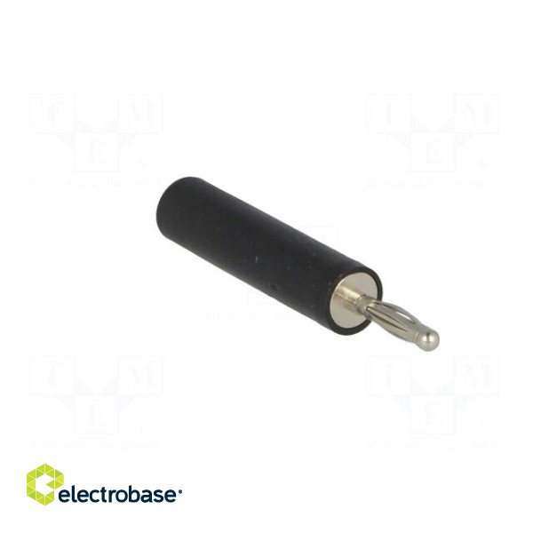 Adapter | 2mm banana | 10A | 60VDC | black | Plating: nickel plated фото 8