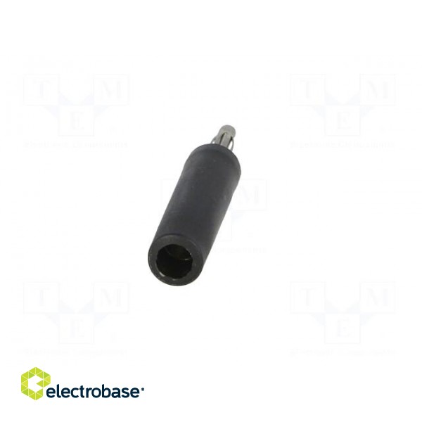 Adapter | 2mm banana | 10A | 60VDC | black | Plating: nickel plated image 5