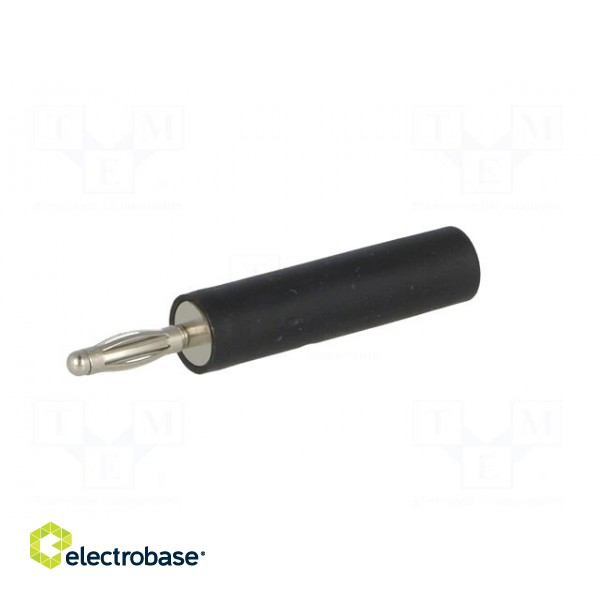 Adapter | 2mm banana | 10A | 60VDC | black | Plating: nickel plated image 2