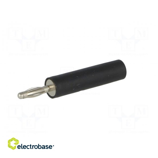 Adapter | 2mm banana | 10A | 60VDC | black | Plating: nickel plated paveikslėlis 2