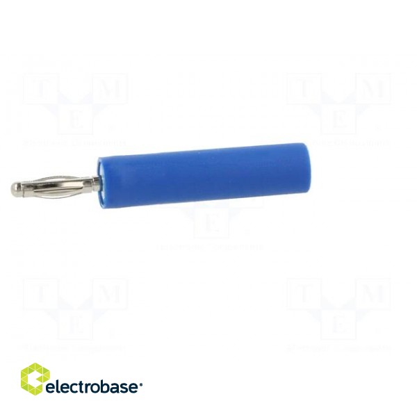 Adapter | 2mm banana | 10A | 70VDC | blue | nickel plated | 35.5mm image 3