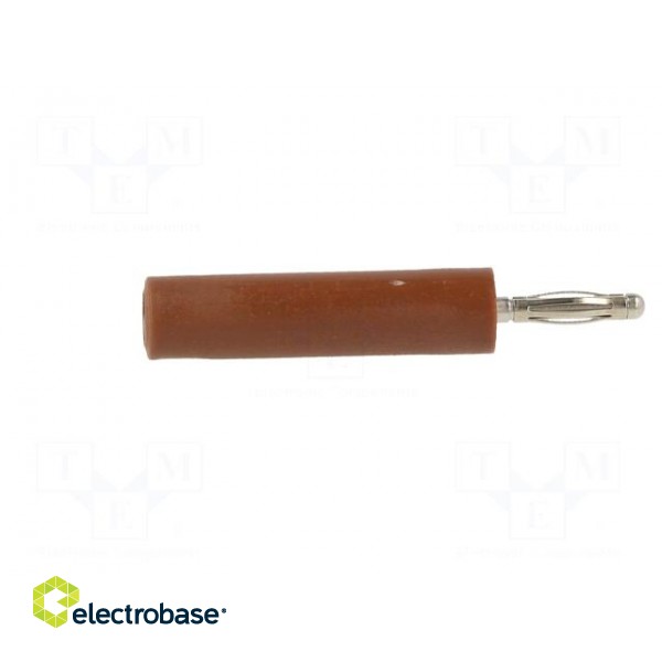 Adapter | 2mm banana | 10A | 70VDC | brown | nickel plated | 35.5mm image 7