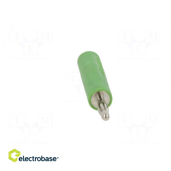 Adapter | 2mm banana | 10A | 70VDC | green | nickel plated | 35.5mm фото 9