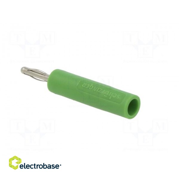 Adapter | 2mm banana | 10A | 70VDC | green | nickel plated | 35.5mm image 4