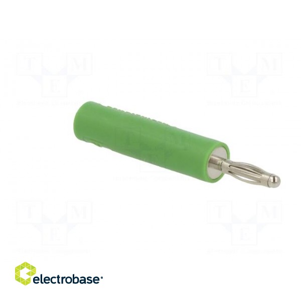 Adapter | 2mm banana | 10A | 70VDC | green | nickel plated | 35.5mm фото 8