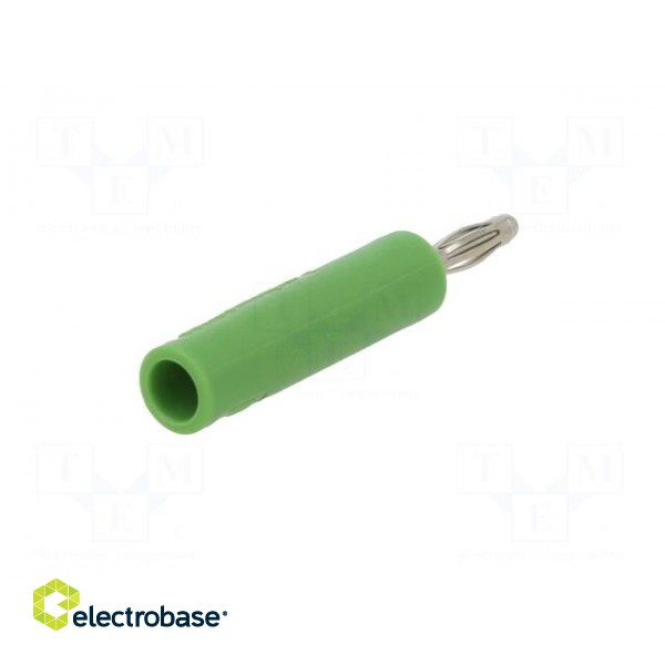 Adapter | 2mm banana | 10A | 70VDC | green | nickel plated | 35.5mm image 6