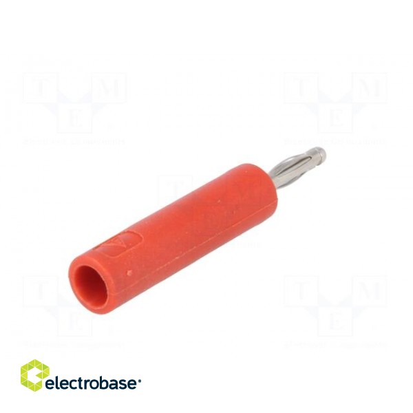 Adapter | 2mm banana | 10A | 60VDC | red | Plating: nickel plated image 6