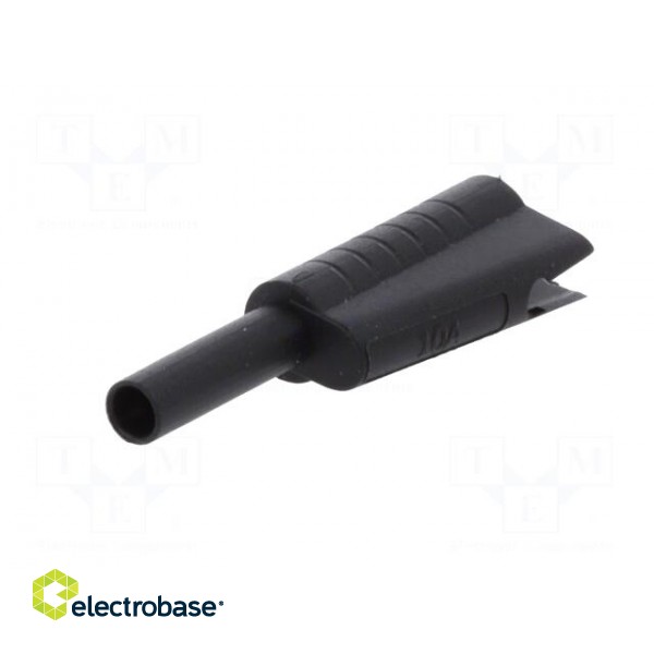 Plug | 2mm banana | 10A | 30VAC | 60VDC | black | Connection: soldering image 2