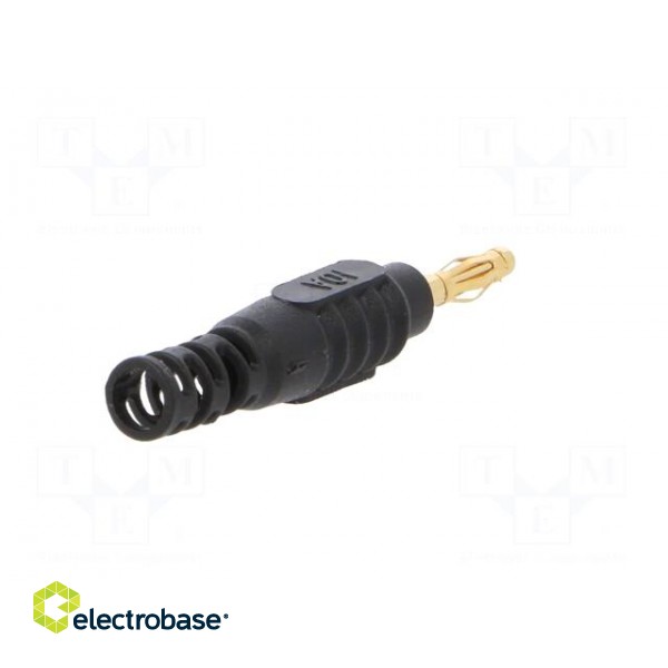 Plug | 2mm banana | 10A | 30VAC | 60VDC | black | Connection: soldering фото 6