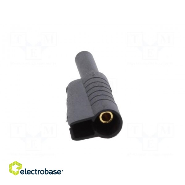 Plug | 2mm banana | 10A | 30VAC | 60VDC | black | Connection: soldering фото 5