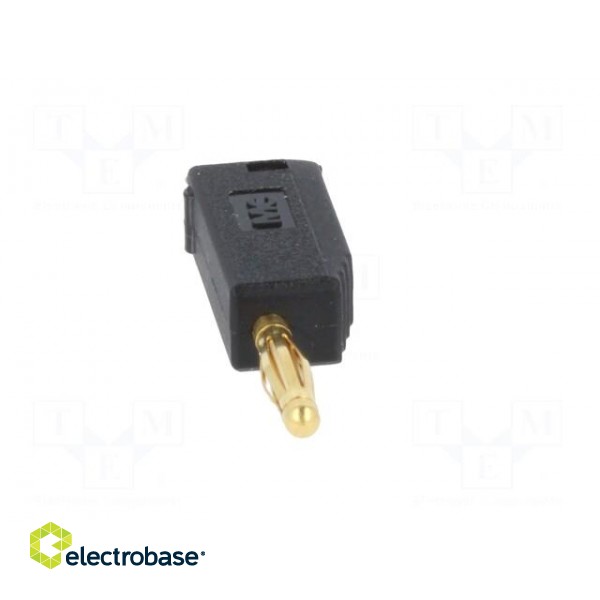Plug | 2mm banana | 10A | 30VAC | 60VDC | black | gold-plated | 0.5mm2 image 9