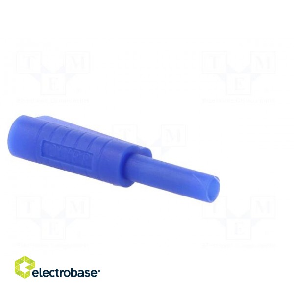 Plug | 2mm banana | 10A | 30VAC | 60VDC | blue | Connection: soldering image 8