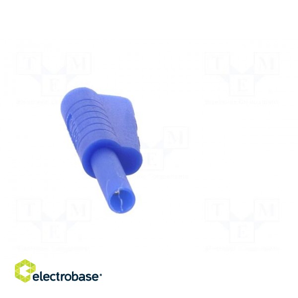 Plug | 2mm banana | 10A | 30VAC | 60VDC | blue | Connection: soldering image 9
