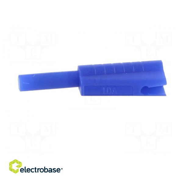 Plug | 2mm banana | 10A | 30VAC | 60VDC | blue | Connection: soldering image 3